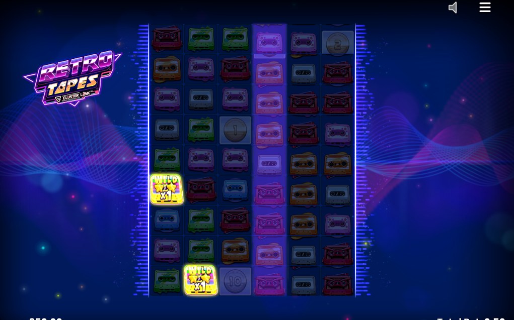 Free Spins-läge där Wild Tape-symboler landar och omvandlas