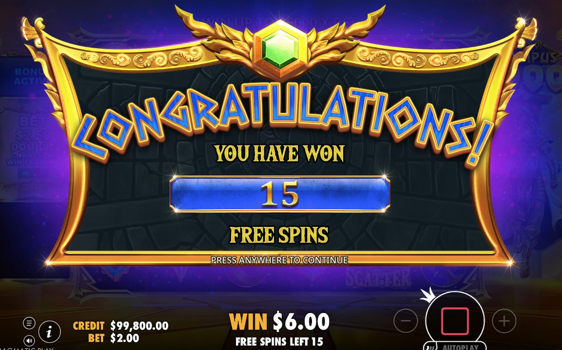 Special reels aktiva under Free Spins-läget