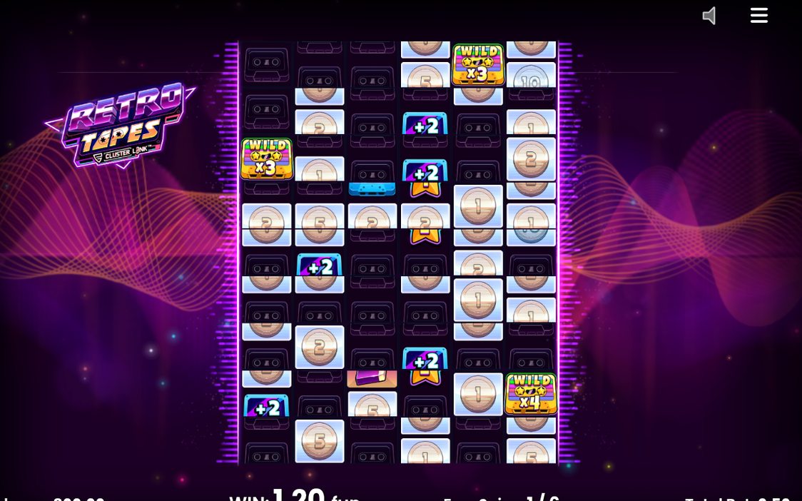 Free Spins-läge med Wild Tape-symboler på rutnätet